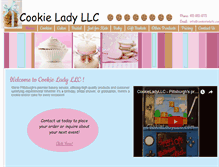 Tablet Screenshot of cookieladyllc.com